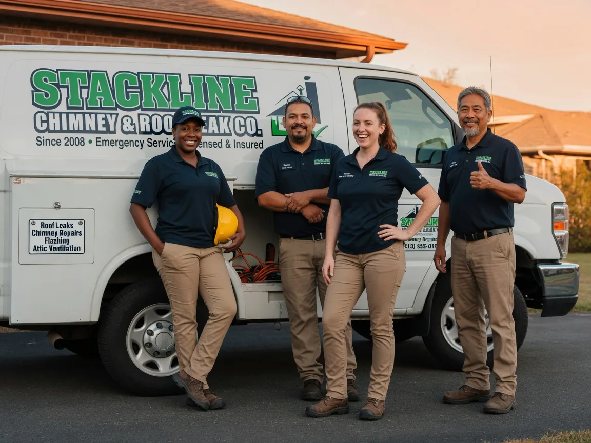 Chimney flashing repair company in Dover, NC